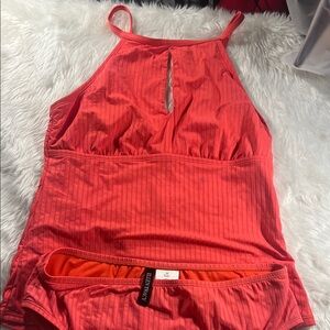 ELLEN TRACY Red Halter Swimsuit two piece size 10